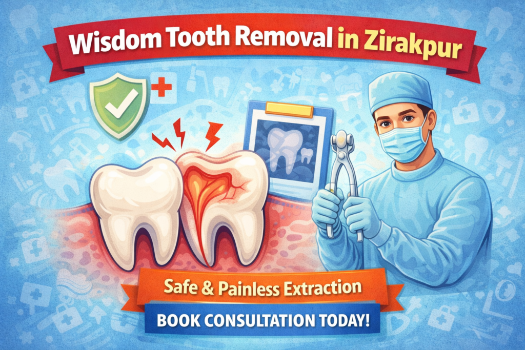 wisdom tooth reoval in zirakpur