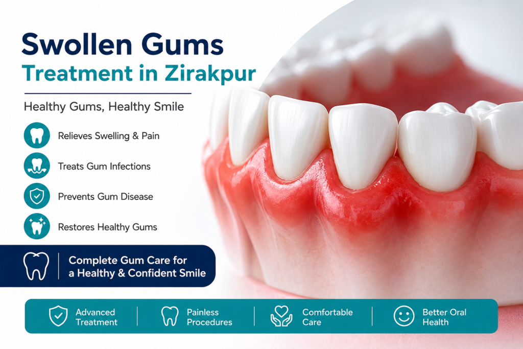swollen gums treatment in zirakpur