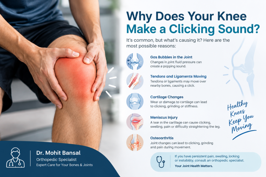 Why does your knee make a clicking sound